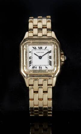 RUE McCLANAHAN OWNED CARTIER WATCH