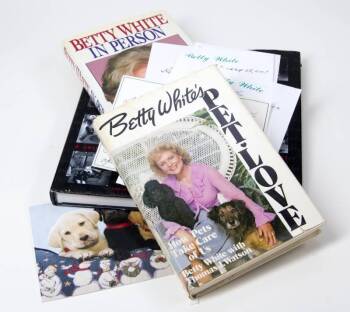 RUE McCLANAHAN AND BETTY WHITE BOOKS AND LETTERS