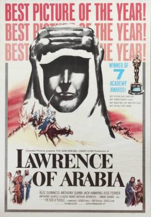 LAWRENCE OF ARABIA FRAMED POSTER