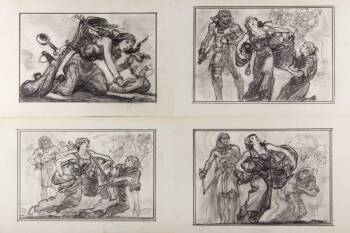 THE TEN COMMANDMENTS ORIGINAL STORYBOARD SKETCHES