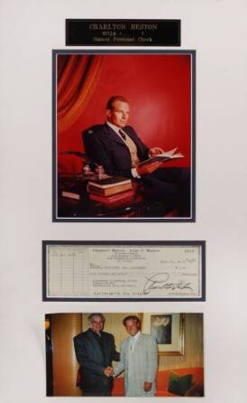 CHARLTON HESTON SIGNED CHECK