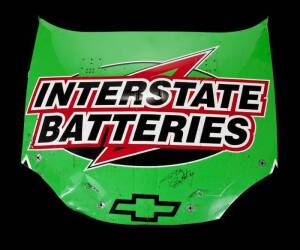 BOBBY LABONTE 2005 RACE USED AND SIGNED CAR HOOD