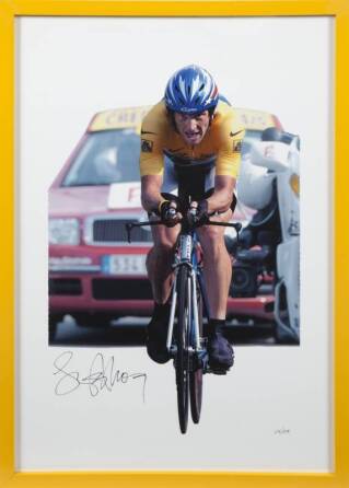 LANCE ARMSTRONG SIGNED PRINT