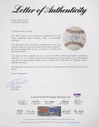 LANCE ARMSTRONG SIGNED BASEBALL - 2