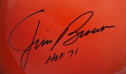 JIM BROWN SIGNED CLEVELAND BROWNS HELMET - 2