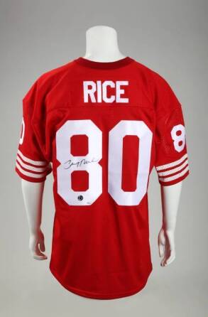 JERRY RICE SIGNED SAN FRANCISCO 49ers JERSEY