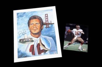 JOE MONTANA SIGNED GROUP OF IMAGES