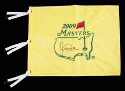 ANGEL CABRERA SIGNED 2009 MASTERS PIN FLAG