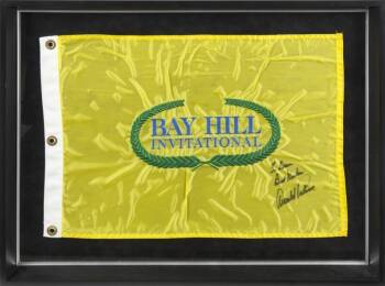 ARNOLD PALMER SIGNED BAY HILL INVITATIONAL FLAG