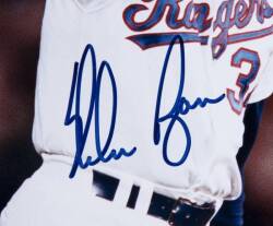 NOLAN RYAN SIGNED PHOTOGRAPH AND BASEBALL - 3