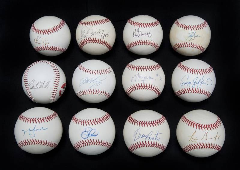 NATIONAL LEAGUE ALL-STARS SIGNED BASEBALLS