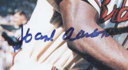 HANK AARON SIGNED PHOTOGRAPHS - 2