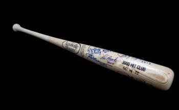 3,000 HIT CLUB SIGNED AND INSCRIBED BAT