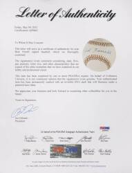 BASEBALL HALL OF FAME INDUCTEES SIGNED BASEBALLS - 11