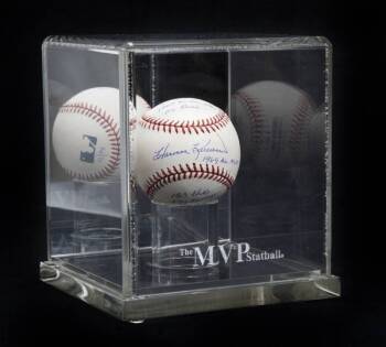 HARMON KILLEBREW SIGNED 1969 AL MVP STAT BALL