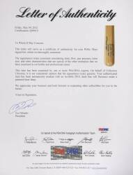 WILLIE MAYS SIGNED ADIRONDACK BASEBALL BAT - 5