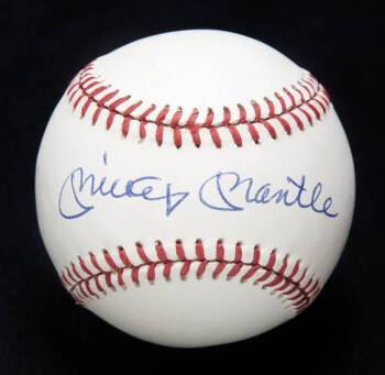 MICKEY MANTLE SIGNED BASEBALL