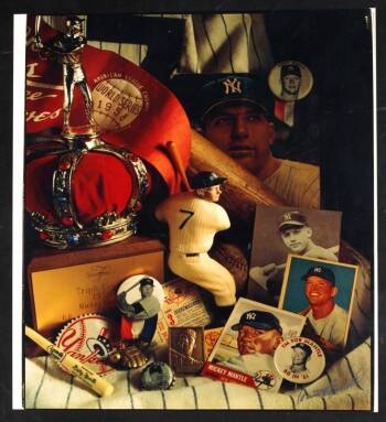 MICKEY MANTLE MEMORABILIA PHOTOGRAPH